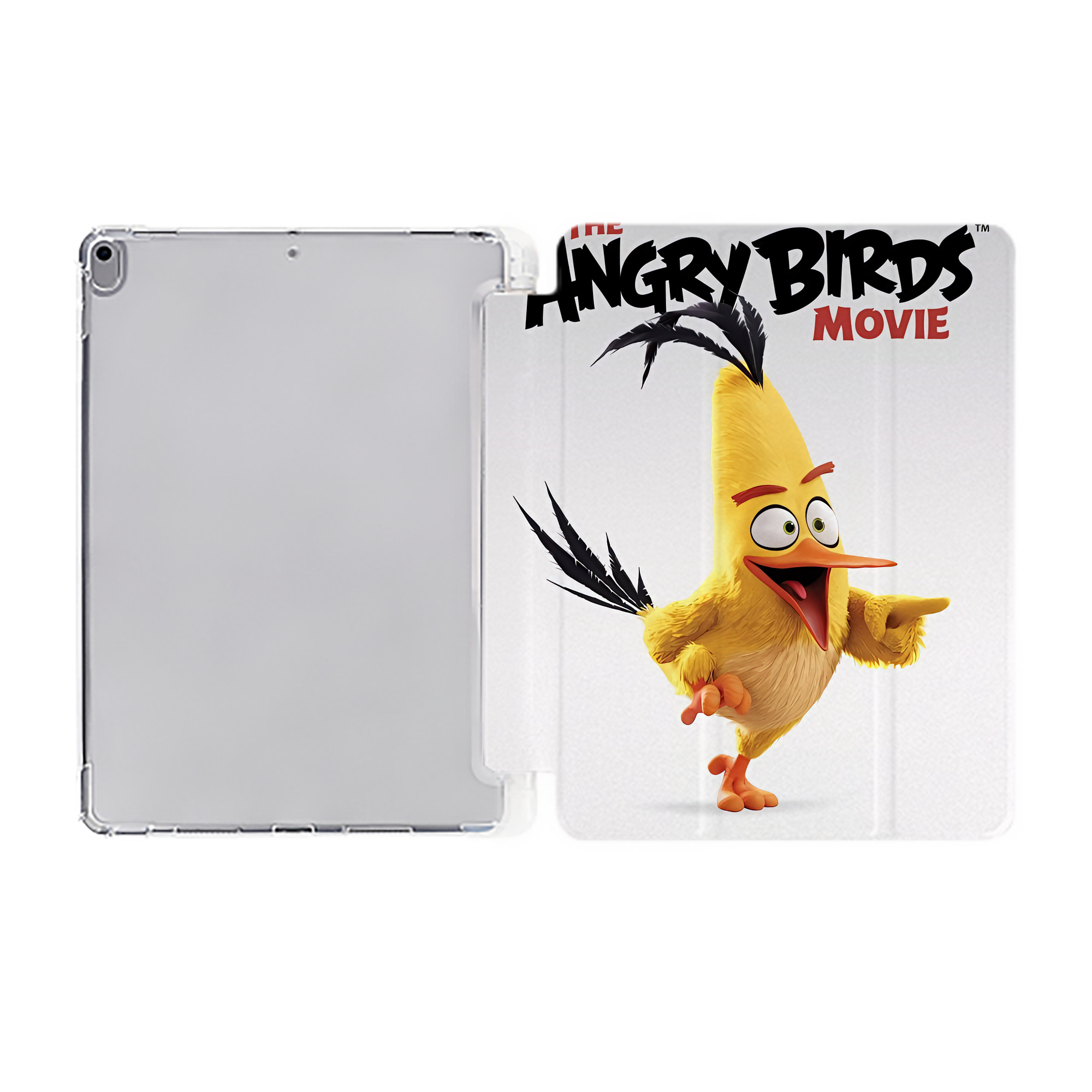 （画像用） Angry Birds アングリーバード IPad ケース ペン収納付き 三つ折りスタンド PUレザー×シリコン 対応機種9.5/10.5/10.9インチ